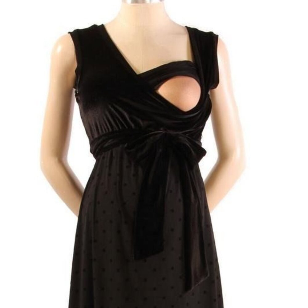 Japanese Weekend Maternity & Nursing Front Tie Festive Sheath